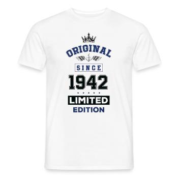 1942 limited edition Geburtstag - Männer T-Shirt - Weiß - Vorne - AI Model Male 178 dark (178cm)