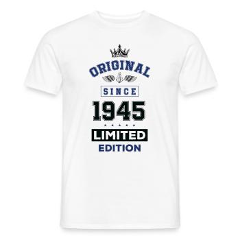 1945 limited edition birthday - Men's T-Shirt - white - Front - AI Model Male 178 dark (178cm)