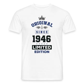 1946 limited edition birthday - Men's T-Shirt - white - Front - AI Model Male 178 dark (178cm)