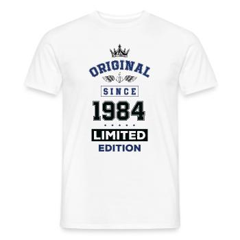 1984 limited edition birthday - Men's T-Shirt - white - Front - AI Model Male 178 dark (178cm)