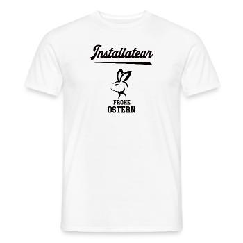 Installateur Ostern Geschenk Klempnerei Meister - Männer T-Shirt - Weiß - Vorne - AI Model Male 178 dark (178cm)