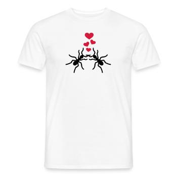 Ants - Men's T-Shirt - white - Front - AI Model Male 178 dark (178cm)