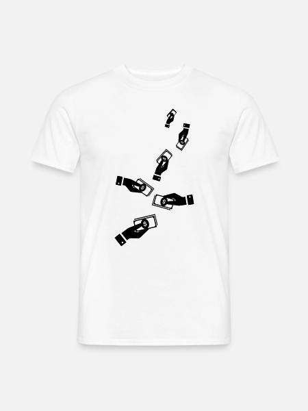 Geld Money silhouette - Männer T-Shirt - Weiß
