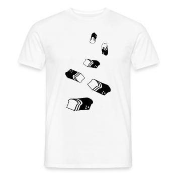 Symbole de l’icône du pain - T-shirt homme - blanc - Devant - AI Model Male 178 dark (178cm)