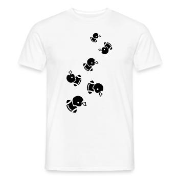 Icône du football - T-shirt homme - blanc - Devant - AI Model Male 178 dark (178cm)