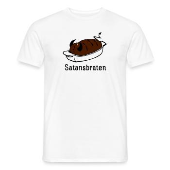 Satansbraten - Männer T-Shirt - Weiß - Vorne - AI Model Male 178 dark (178cm)