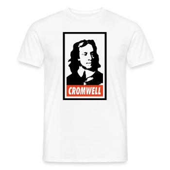 Oliver Cromwell - Men's T-Shirt - white - Front - AI Model Male 178 dark (178cm)