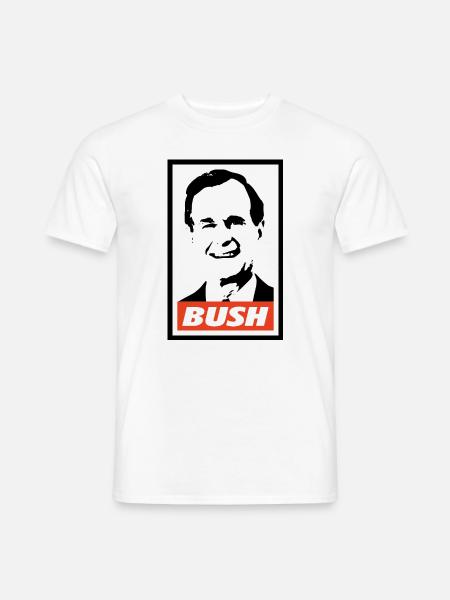 George H.W. Busch - Männer T-Shirt - Weiß