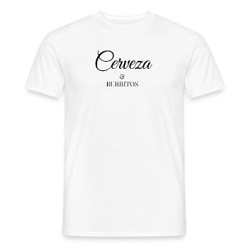 Cerveza & Burritos - Männer T-Shirt - Weiß - Vorne - AI Model Male 178 dark (178cm)