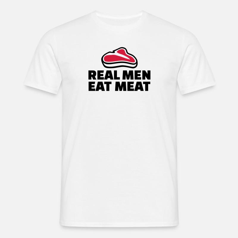 Fleisch - Männer T-Shirt - Weiß