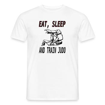 Judo trainieren Judo Trainer Judo Spruch Geschenk - Männer T-Shirt - Weiß - Vorne - AI Model Male 178 dark (178cm)
