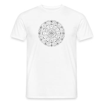 Interconnectedness - Mandala made with Love - Männer T-Shirt - Weiß - Vorne - AI Model Male 178 dark (178cm)