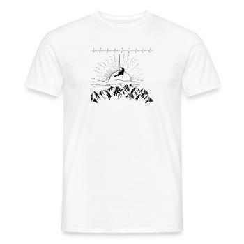 T-shirt ECG et plus encore - T-shirt homme - blanc - Devant - AI Model Male 178 dark (178cm)
