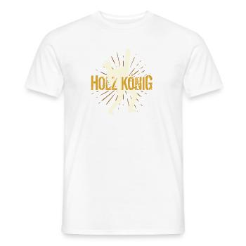 Roi des bois Forestier Forestier Messieurs - T-shirt homme - blanc - Devant - AI Model Male 178 dark (178cm)