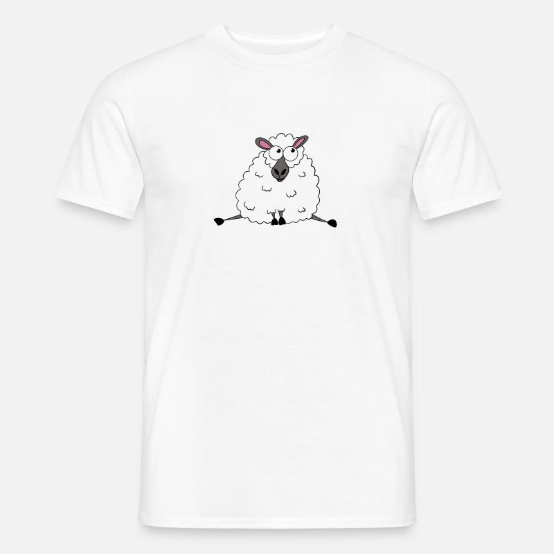 Süßes Schaf - Männer T-Shirt - Weiß