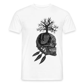 Hibernation - Men's T-Shirt - white - Front - AI Model Male 178 dark (178cm)