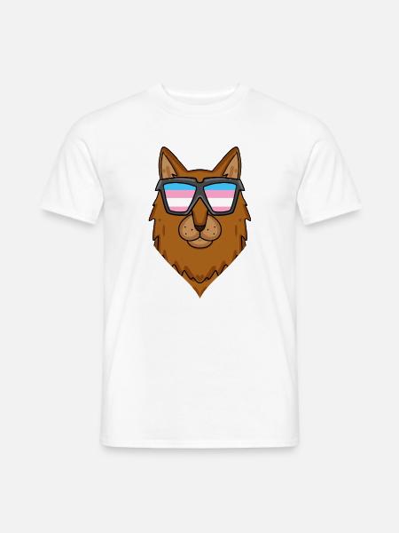 Transgender Transsexual Somali Cat - Men's T-Shirt - white