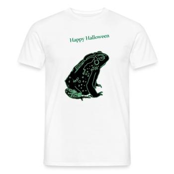 Crapaud d’Halloween - T-shirt homme - blanc - Devant - AI Model Male 178 dark (178cm)