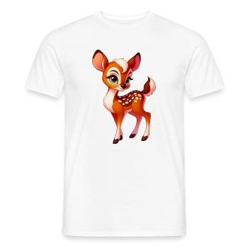 Faon - T-shirt homme - blanc - Devant - AI Model Male 178 dark (178cm)