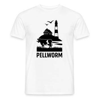 Insel Pellworm - Männer T-Shirt - Weiß - Vorne - AI Model Male 178 dark (178cm)