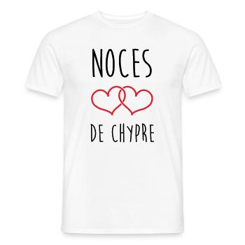 Hochzeit von Zypern 6 Jahre hochzeit - Männer T-Shirt - Weiß - Vorne - AI Model Male 178 dark (178cm)