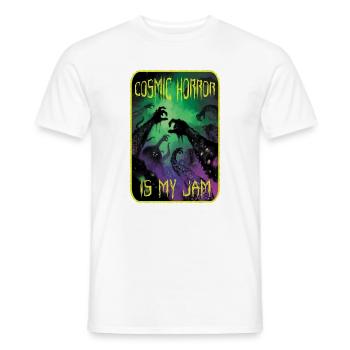 Kosmischer Horror ist mein Ding. - Männer T-Shirt - Weiß - Vorne - AI Model Male 178 dark (178cm)
