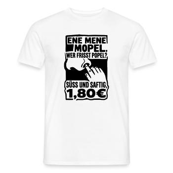 Popel Ene Mene Mopel - Männer T-Shirt - Weiß - Vorne - AI Model Male 178 dark (178cm)