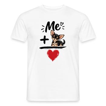Chihuahua-Hundeliebhaber Haustier-Mama Papa Hundekunst - Männer T-Shirt - Weiß - Vorne - AI Model Male 178 dark (178cm)