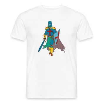 Ritter - Männer T-Shirt - Weiß - Vorne - AI Model Male 178 dark (178cm)