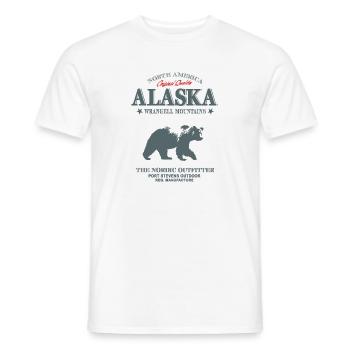 Alaska - Grizzly Bear - Männer T-Shirt - Weiß - Vorne - AI Model Male 178 dark (178cm)