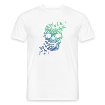 Schmetterling Schädel - Männer T-Shirt - Weiß - Vorne - AI Model Male 178 dark (178cm)