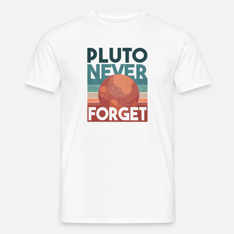 Pluto never Forget - Männer T-Shirt - Weiß