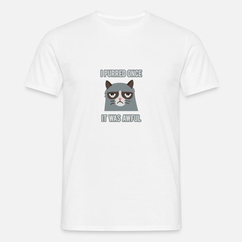 Grumpy Cat - Männer T-Shirt - Weiß