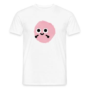 CUTE PLUSH BALL!! - Men's T-Shirt - white - Front - AI Model Male 178 dark (178cm)