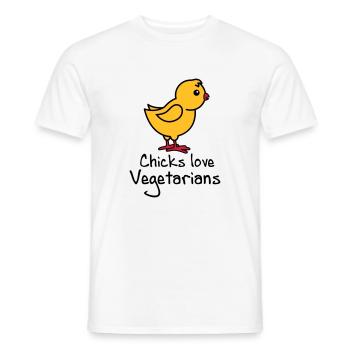 Vegetarier - Männer T-Shirt - Weiß - Vorne - AI Model Male 178 dark (178cm)