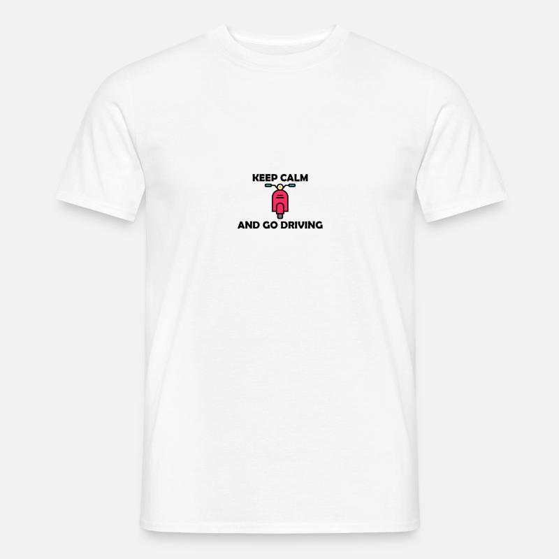 Roller Motorrad Geschenkidee - Männer T-Shirt - Weiß
