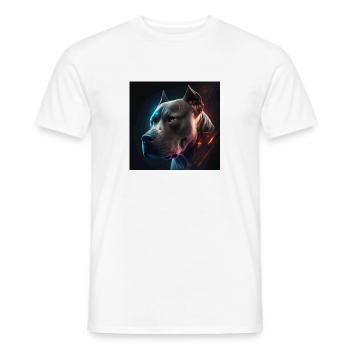 Pitbull Collection #05 - T-shirt homme - blanc - Devant - AI Model Male 178 dark (178cm)