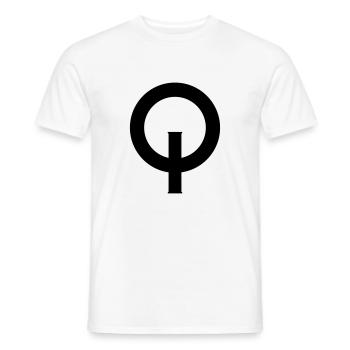 Optimist_Zeichen-svg - T-shirt homme - blanc - Devant - AI Model Male 178 dark (178cm)