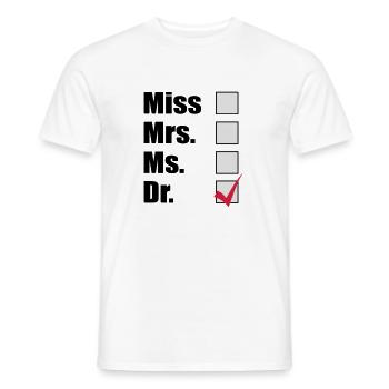 Doktor - Männer T-Shirt - Weiß - Vorne - AI Model Male 178 dark (178cm)
