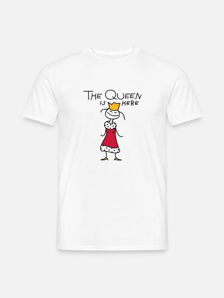 The Queen - Men's T-Shirt - white