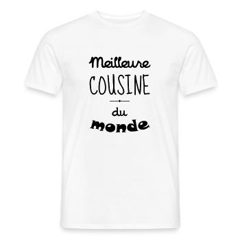 Onkel / Tante / Vetter / Cousin / Kusine - Männer T-Shirt - Weiß - Vorne - AI Model Male 178 dark (178cm)