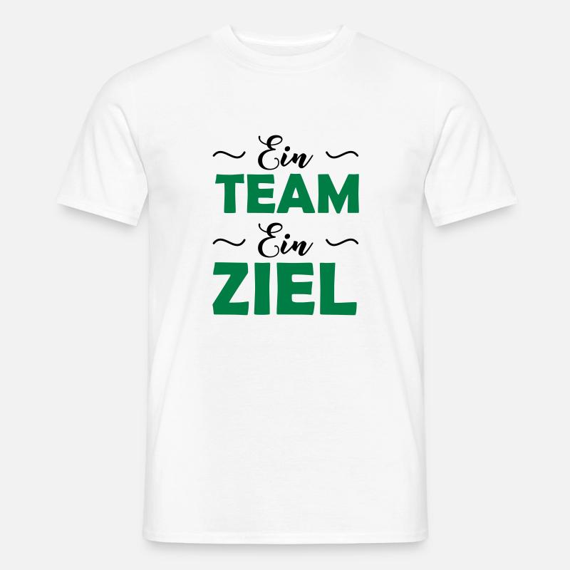 ein_team_ein_ziel_2 - Männer T-Shirt - Weiß