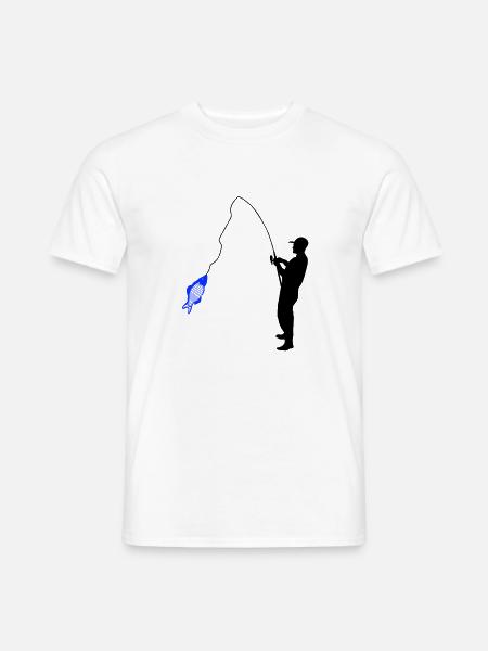 Angler - Männer T-Shirt - Weiß
