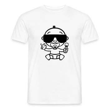 bébé cool - T-shirt homme - blanc - Devant - AI Model Male 178 dark (178cm)