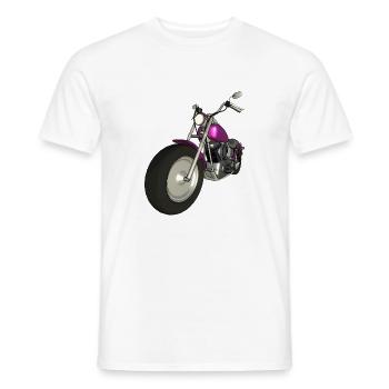 motorrad - Männer T-Shirt - Weiß - Vorne - AI Model Male 178 dark (178cm)