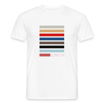 Toutes les couleurs - Londres - T-shirt homme - blanc - Devant - AI Model Male 178 dark (178cm)