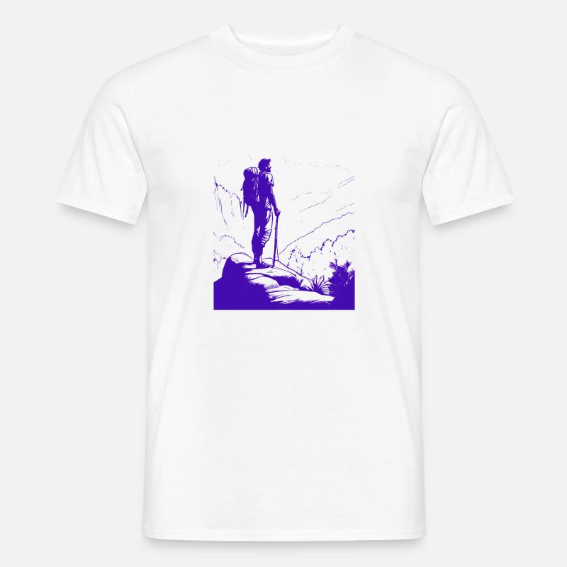 Escursionismo escursionismo montagne - T-shirt uomo - bianco