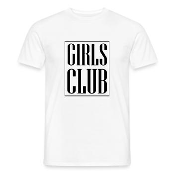 Club des filles - T-shirt homme - blanc - Devant - AI Model Male 178 dark (178cm)