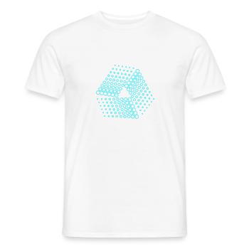 abstrakte punkte - Männer T-Shirt - Weiß - Vorne - AI Model Male 178 dark (178cm)