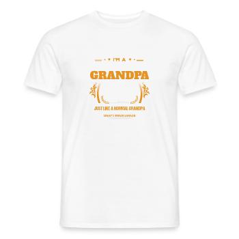 Hunting Grandpa Shirt Gift Idea - Men's T-Shirt - white - Front - AI Model Male 178 dark (178cm)